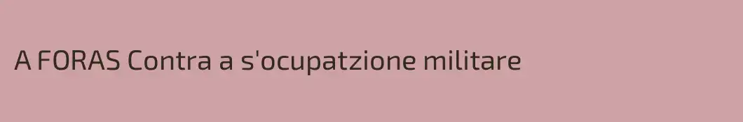 A FORAS Contra a s'ocupatzione militare